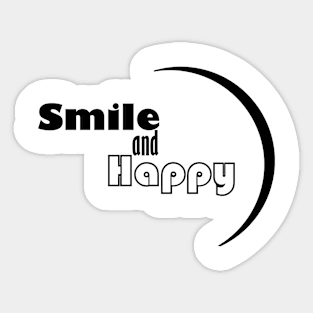 smile and happy Sticker